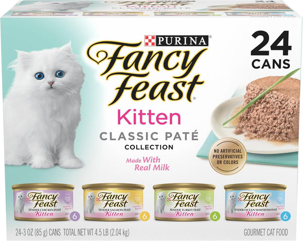 Purina Wet Kitten Food Variety Pack, 3 Oz Cans, 24-Pack