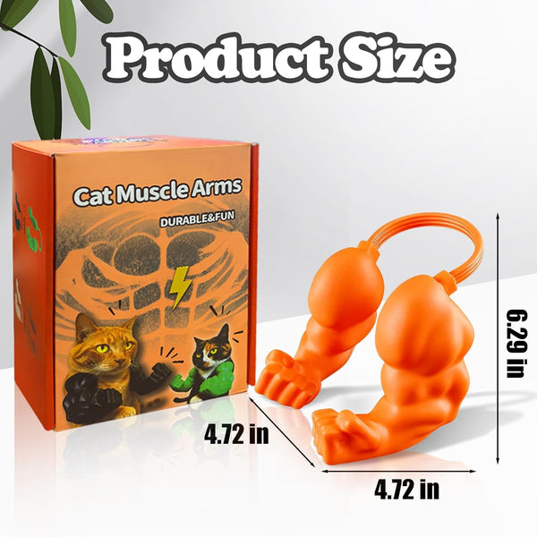 Cat Toys Muscle Arms, Funny Printed Cat'S Neck Arm with Muscle, Cats Costume Accessory for Pet Dress-Up, Cosplay, Christmas Parties & Photos (Green)