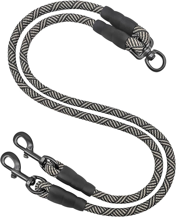 Double Dog Leash Coupler Heavy Duty Extension Rope for Two Large Dog