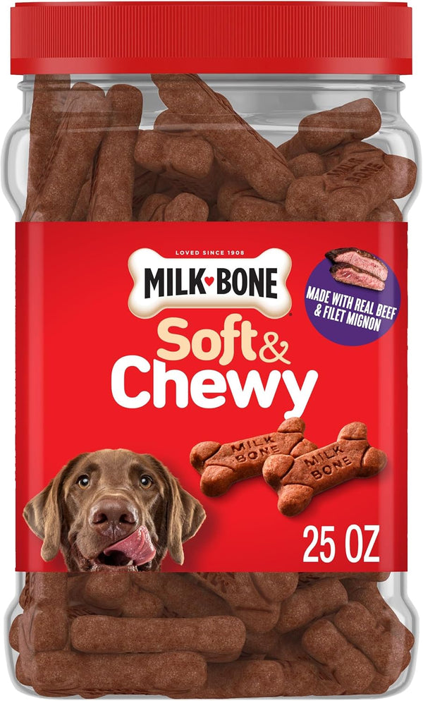 Soft & Chewy Dog Treats, 25 Oz. Canister