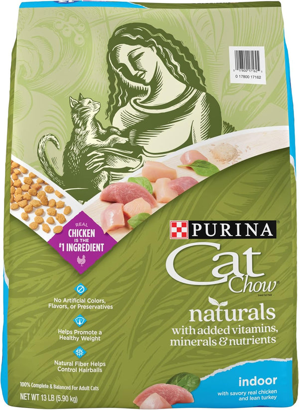 Naturals Hairball, Indoor Dry Cat Food, 13 Lb Bag