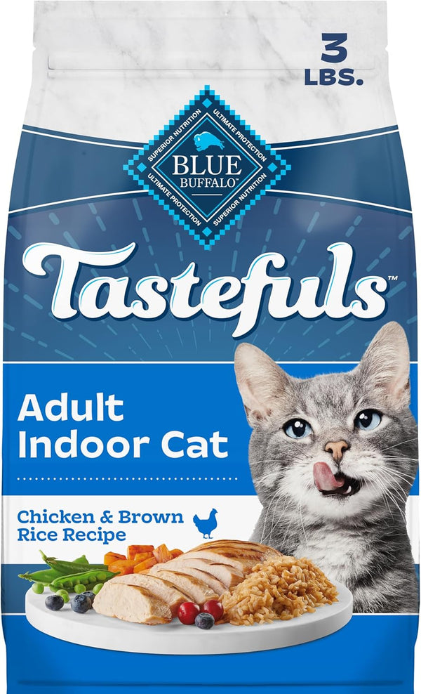 Tastefuls Chicken Adult Indoor Dry Cat Food, 3 Lb