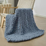 Chunky Knit Throw Blanket For Couch