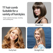 1Pcs Magic Detangling Hairbrush Soft Wheat Straw Scalp Massage Comb Anti-Static Gentle Grooming Brush Salon Hair Styling Brush