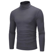 1/2Pcs Autumn Winter Men'S High Neck T-Shirt Slim Fit Fashion High Elastic Long Sleeve Casual Breathable Apparel Pullover