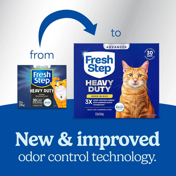 Advanced Heavy Duty Multi Cat Clumping Cat Litter, 17.5 Lb.