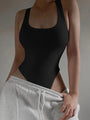 Sleeveless Knit Bodysuit Hot Summer Sexy Bodycon Off Shoulde
