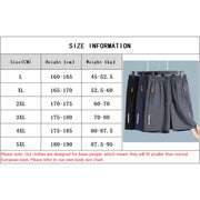 Men'S Summer Ultra-Thin Ice Silk Beach Casual Shorts Jogging Sport Quick Dry Male Zipper Loose Gym Sports Short Pants Sweatpant