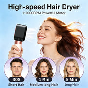 7 in 1 Multil Hair Styler 1700W Hair Dryer Brush with Auto Wrap Curls (L/R) Fast Drying Frizz-Free Volume Hair Styler Set Gift