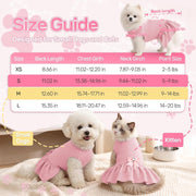 Dog Dress Sleeveless Cat Dresses Clothes for Small Dogs Girl