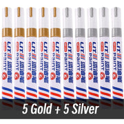 3Mm 10P Colorful 8 Colors Permanent Paint Marker Waterproof White Markers Tire Tread Rubber Fabric Paint Metal Paint Marker Pens
