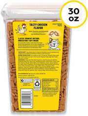 Classic Crunchy and Soft Cat Treats, Tasty Chicken, 30 Oz