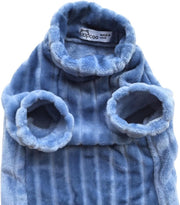 Blue Coral Fleece Sweater for Sphynx Cat Clothes Coat for Hairless Cats
