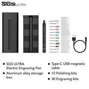 SGS Engraving Pen Cordless Rotary Tool Kit Electric Mini Grinder with 42 Bits for Crafts Metal Wood Glass Carving