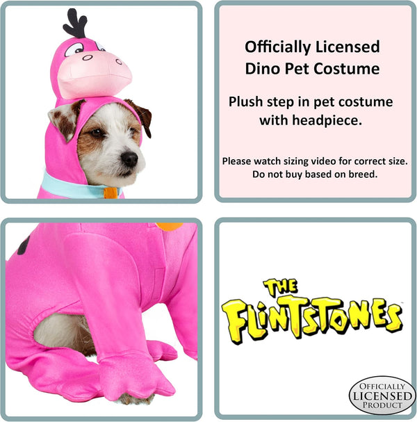 at Party City the Flintstones: Dino Pet Costume for for Dogs or Cats, Large