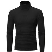 1/2Pcs Autumn Winter Men'S High Neck T-Shirt Slim Fit Fashion High Elastic Long Sleeve Casual Breathable Apparel Pullover