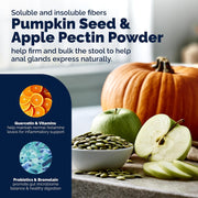Glandex for Dogs Anal Gland Chews 60Ct Pumpkin + Digestive Enzymes