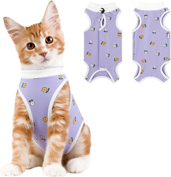 Cat Recovery Suit Female Cat Onesie after Surgery anti Licking
