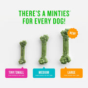 Dental Chews for Dogs, 60 Count, Vet-Recommended Mint-Flavored Dental Dog Treats for Medium Dogs, Bones Clean Teeth, Fight Bad Breath, and Removes Plaque and Tartar
