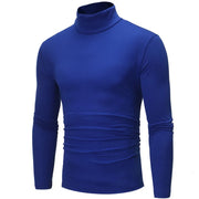 1/2Pcs Autumn Winter Men'S High Neck T-Shirt Slim Fit Fashion High Elastic Long Sleeve Casual Breathable Apparel Pullover