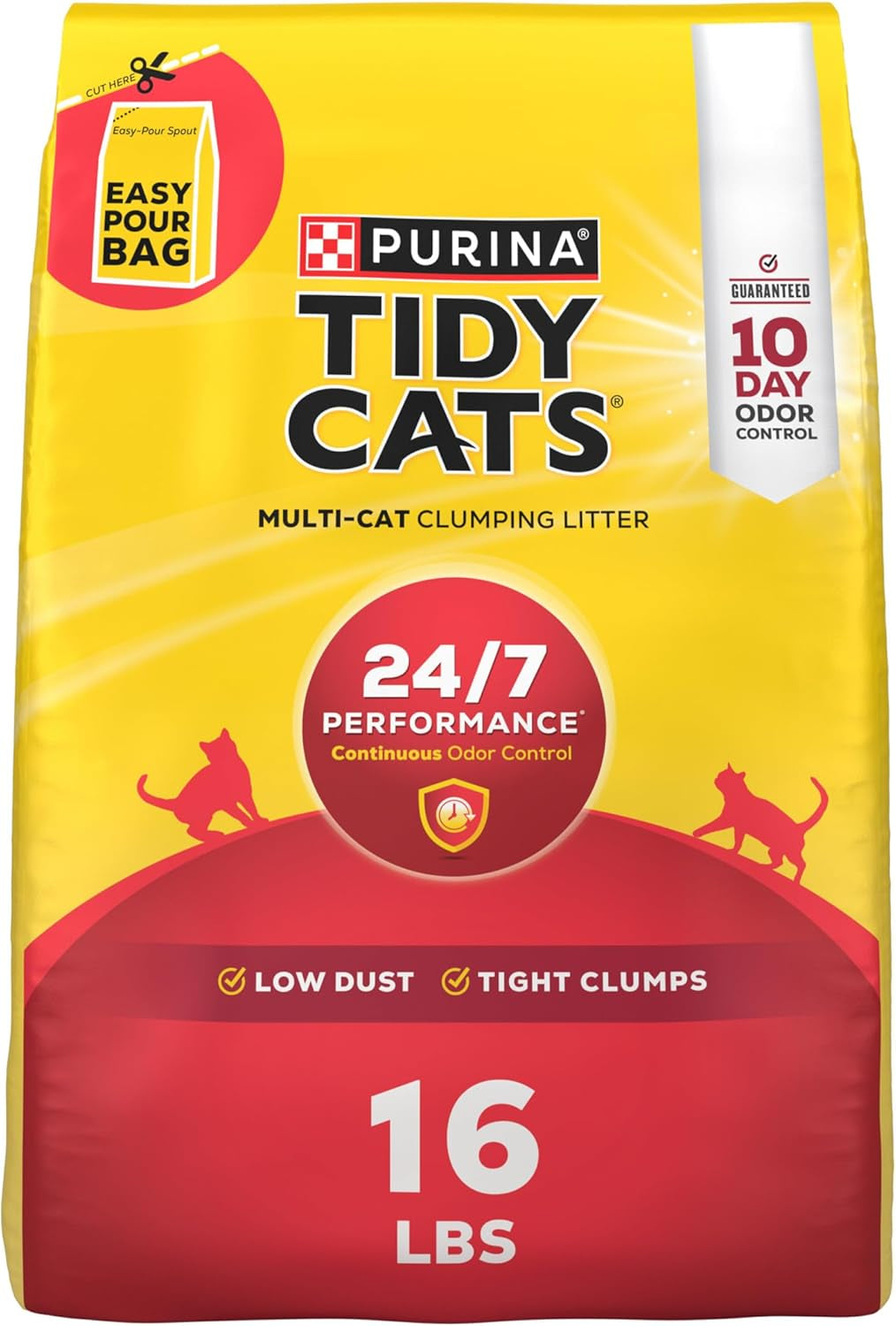 24/7 Performance Clumping Cat Litter, 16 Lb Bag