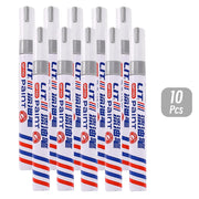 3Mm 10P Colorful 8 Colors Permanent Paint Marker Waterproof White Markers Tire Tread Rubber Fabric Paint Metal Paint Marker Pens