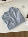 Silk Wool Splice Long Sleeve T