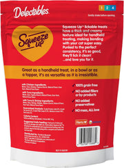 Squeeze up Variety Pack, Creamy Squeezable Puree, Lickable Wet Cat Treats, Grain Free, No Added Fillers, No By-Products, No Added Preservatives, 0.5 Ounces Tube, 24 Tubes Total