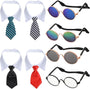 Pet Tie & Glasses Accessory Set (8 Pack)