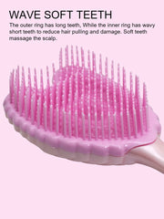 Professional Mini Angel Detangling Tangle Hairbrush Comb Anti-Static Hair Brush Women Massage Combs for Salon Hairdressing Tools