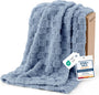 Bedsure Blue Checkered Fleece Throw Blanket For Home Decor G