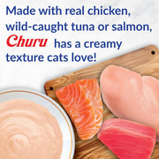 Churu Cat Treats, Lickable, Squeezable Creamy Purée with Vitamin E, 0.5 Ounces per Tube, 120 Tubes Total, Chicken Variety