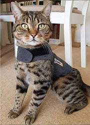 Classic Cat Anxiety Jacket, Heather Gray, Medium (9 to 13 Lbs), THU-009