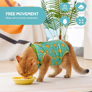 Cat Recovery Suit - Kitten Onesie for Cats after Surgery
