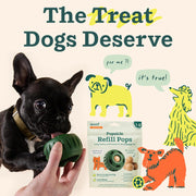 Pupsicle Peanut Butter & Beef Refill Pops Dog Treats, Large, 7 Count