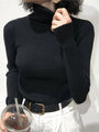 Turtleneck Sweater Womens Autumn Winter Tops Korean Slim Wom