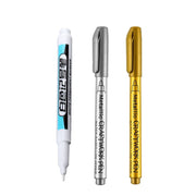 1/4Pcs White Permanent Paint Pen Set for Wood Rock Plastic Leather Glass Stone Metal Canvas Ceramic Deep Hole Marker 0.7Mm