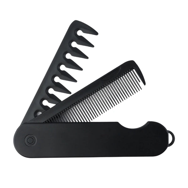 Mulitfunctional Folding Hair Comb Wide Tooth Oil Head Styling Beard Comb Hair Clipper Combs 1/2/3 In1 Portable Hairdressing Comb