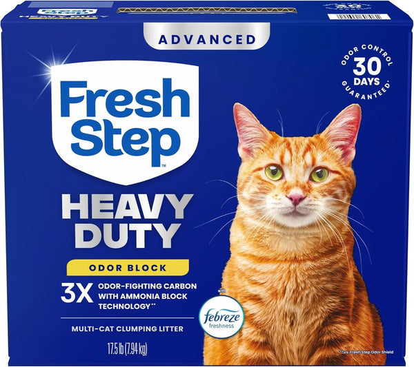 Advanced Heavy Duty Multi Cat Clumping Cat Litter, 17.5 Lb.