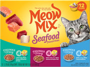 Seafood Favorites, Wet Food Variety Pack, 12 Cups