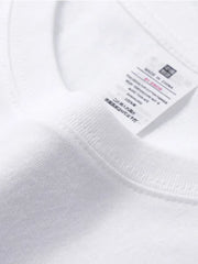 Summer 100% Cotton Women'S T-Shirt Bottoming Basic Fashionable Solid Lady Short Sleeve Loose Tops Shirts 230G/㎡ Tops