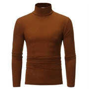 1/2Pcs Autumn Winter Men'S High Neck T-Shirt Slim Fit Fashion High Elastic Long Sleeve Casual Breathable Apparel Pullover