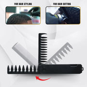 Mulitfunctional Folding Hair Comb Wide Tooth Oil Head Styling Beard Comb Hair Clipper Combs 1/2/3 In1 Portable Hairdressing Comb