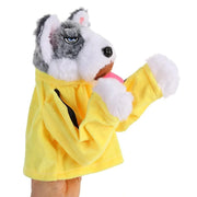 Funny with Sound Boxing Dog Doll Battle Kids Gifts Husky Vocal Hand Puppet Plush Interactive Toy