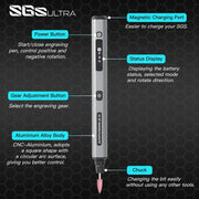 SGS Engraving Pen Cordless Rotary Tool Kit Electric Mini Grinder with 42 Bits for Crafts Metal Wood Glass Carving