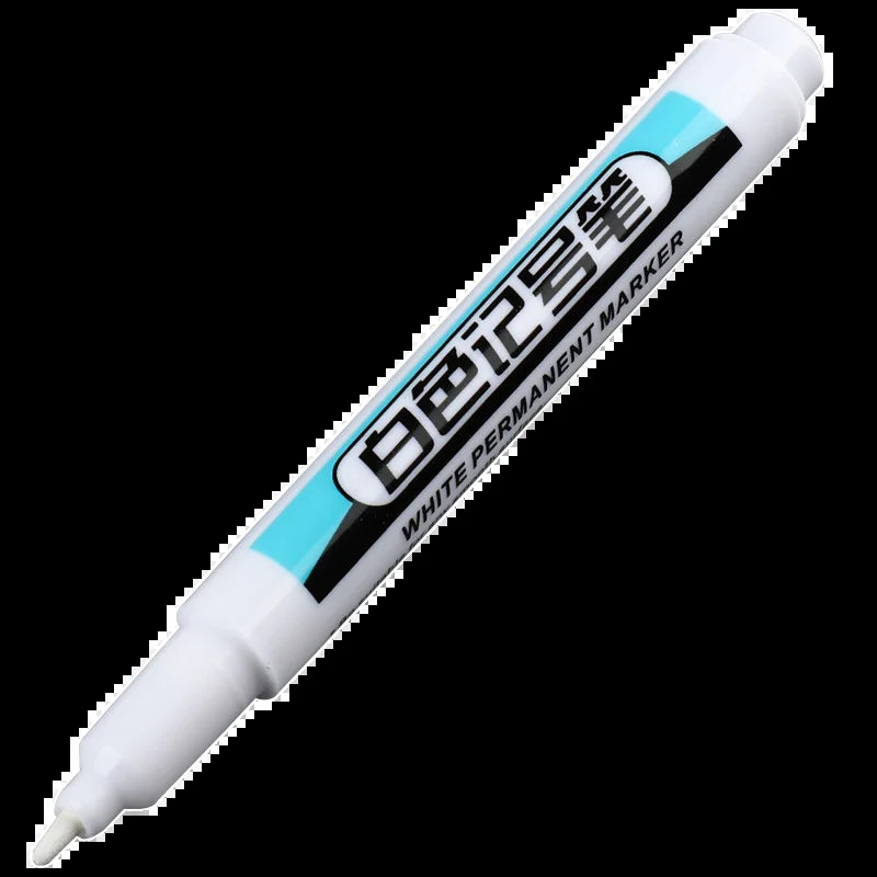 1/4Pcs White Permanent Paint Pen Set for Wood Rock Plastic Leather Glass Stone Metal Canvas Ceramic Deep Hole Marker 0.7Mm