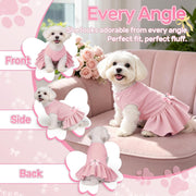 Dog Dress Sleeveless Cat Dresses Clothes for Small Dogs Girl
