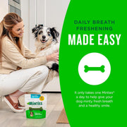 Dental Chews for Dogs, 60 Count, Vet-Recommended Mint-Flavored Dental Dog Treats for Medium Dogs, Bones Clean Teeth, Fight Bad Breath, and Removes Plaque and Tartar