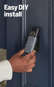 Battery Doorbell 2K (Newest Model) Retinal 2K with Wide-Angle Video, up to 6X Enhanced Zoom, Two-Way Talk, and Built-In Battery, Speckled Gray