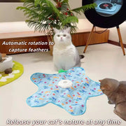 Engaging Touch Activated Auto Hide and Seek Pet Toy - Squeaky Simulation Mouse for Kittens - Fun Exercise and Playtime!